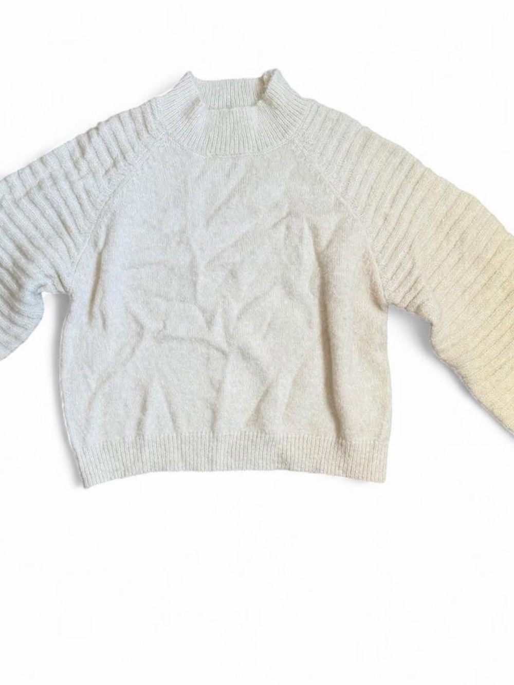 Cozy Cream Mock Neck Women's Sweater